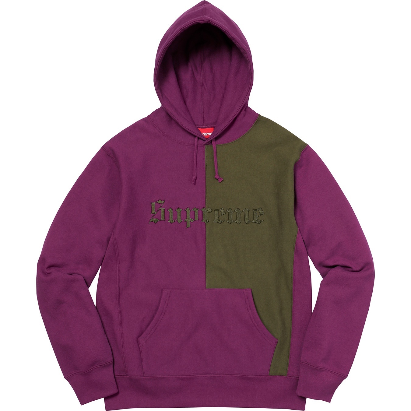 Split Old English Hooded Sweatshirt view 4